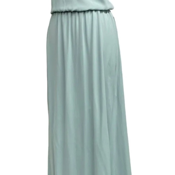 Show Me Your MuMu Kendall Maxi Dress Size XXL Silver Sage Crisp Chiffon BNWT - Picture 5 of 7